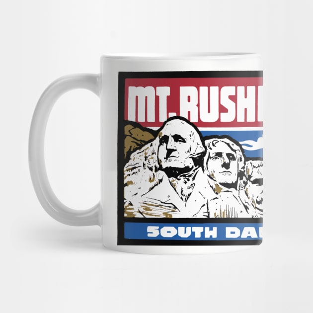 Mt. Rushmore Vintage Style Decal by zsonn